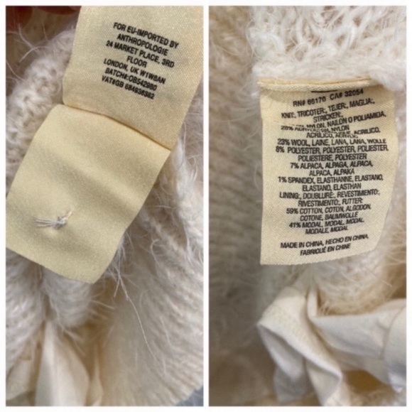 ❄️Keep Cozy!❄️ New Anthropologie Boho Wool Alpaca Eyelash Cozy Sweater Dress - Picture 9 of 13